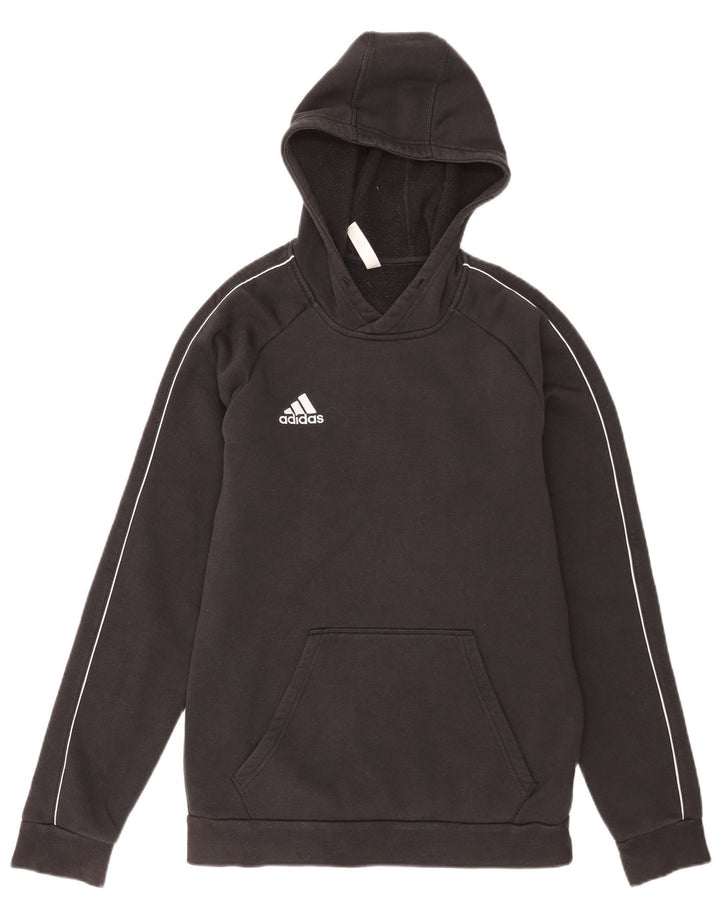 Ανδρικό φούτερ Adidas, μεσαίο μαύρο βαμβακερό