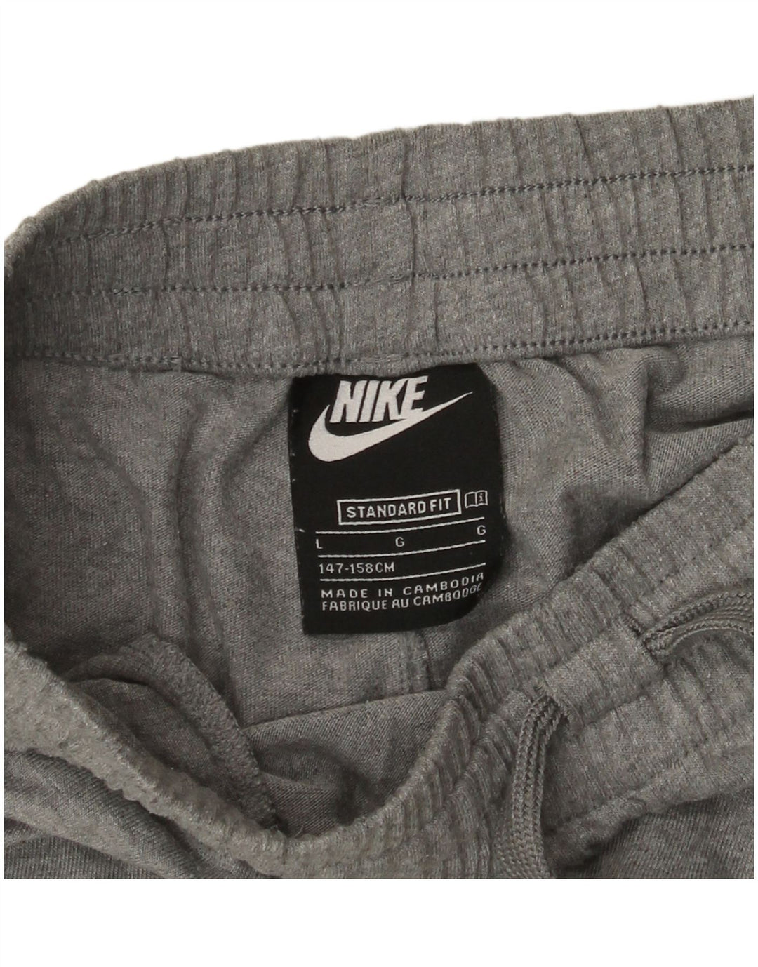 Αθλητικό σορτς Nike Boys Standard Fit 12-13 ετών, μεγάλο γκρι πολυεστέρα