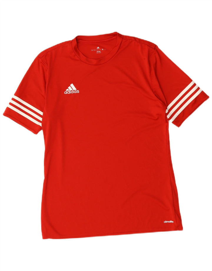Ανδρικό T-Shirt Climalite Adidas Top Medium Red Polyester
