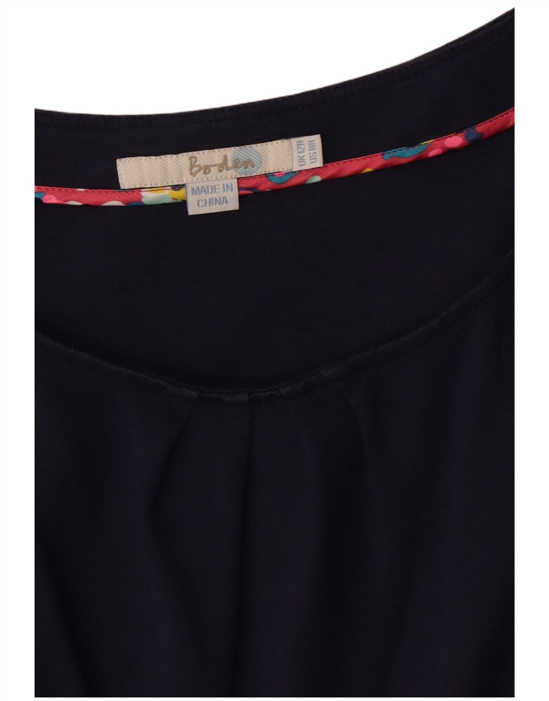 Γυναικείο φόρεμα Boden A-Line UK 12 Medium Navy Blue Cotton