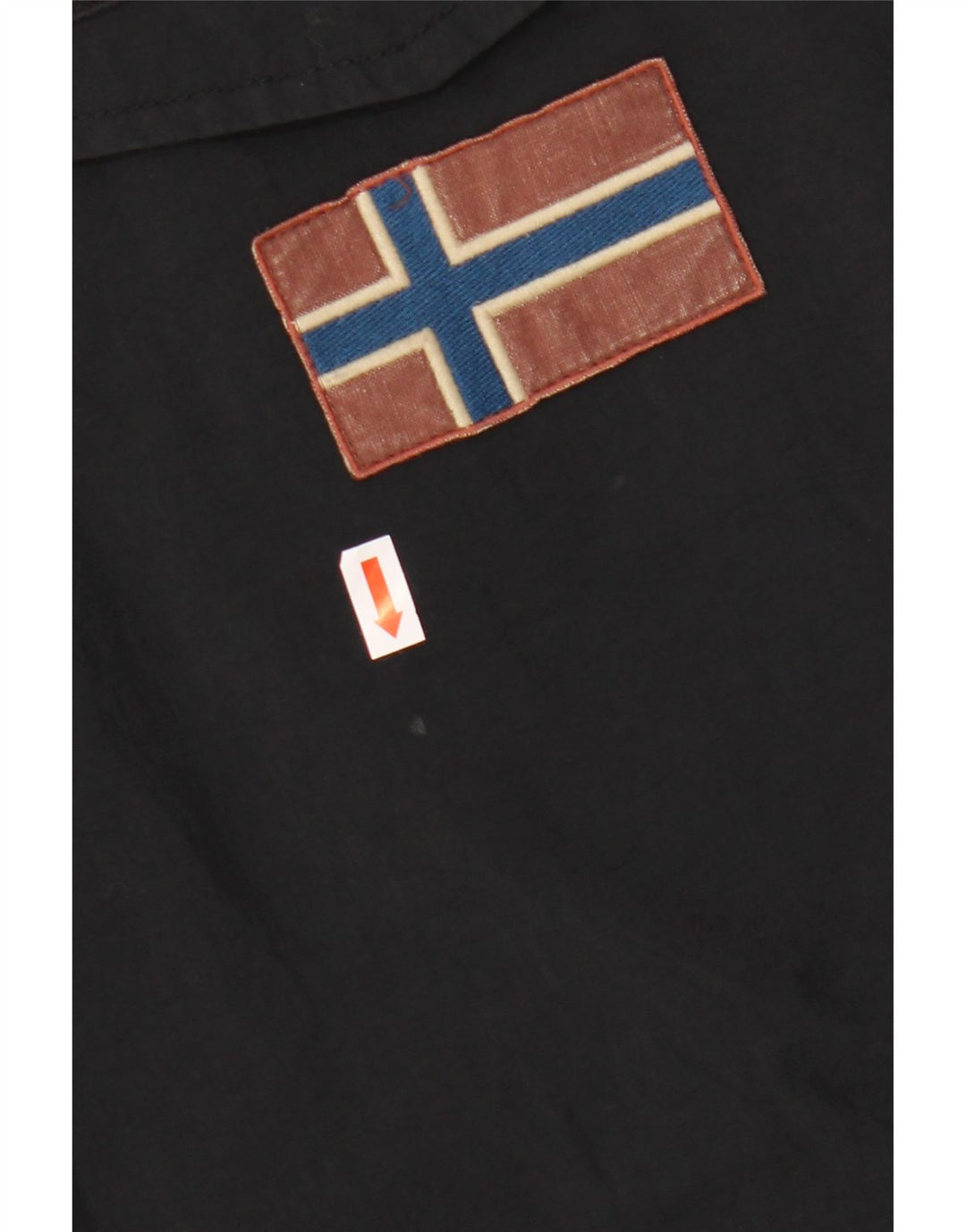 NAPAPIJRI Ανδρικό μπουφάν Anorak με κουκούλα UK 36 Μικρό Μαύρο Πολυεστέρα