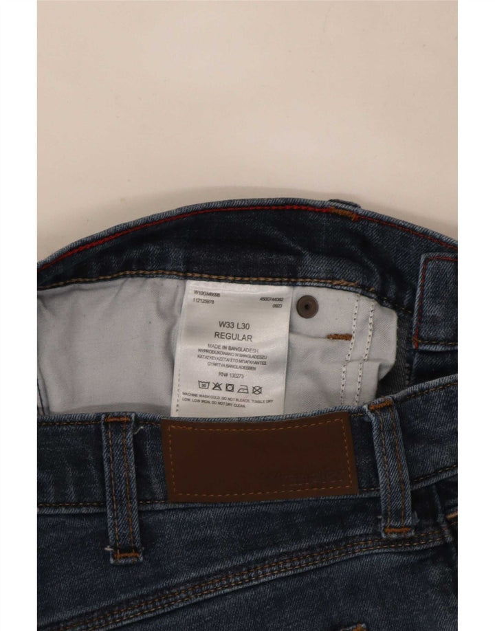 Ανδρικό τζιν κανονικό ίσιο Wrangler W33 L30 Μπλε βαμβακερό