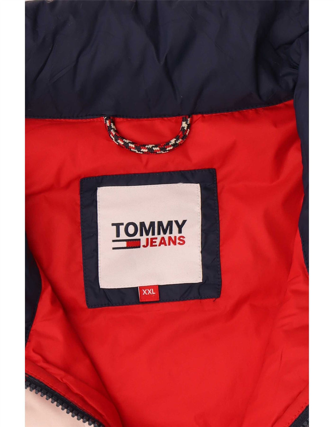 Tommy Hilfiger Ανδρικό μπουφάν με επένδυση UK 44 2XL Blue Colorblock Polyamide