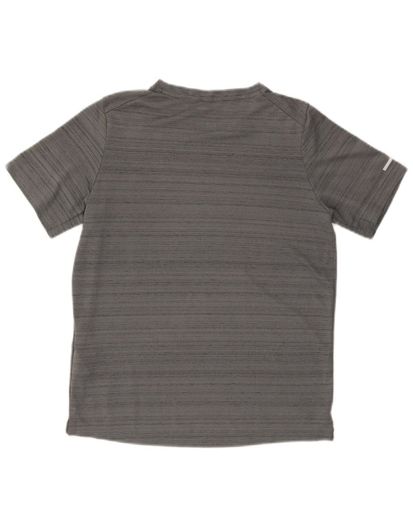 Μπλουζάκι Nike Boys Dri Fit Top 12-13 ετών Μεγάλο γκρι ριγέ πολυεστέρα