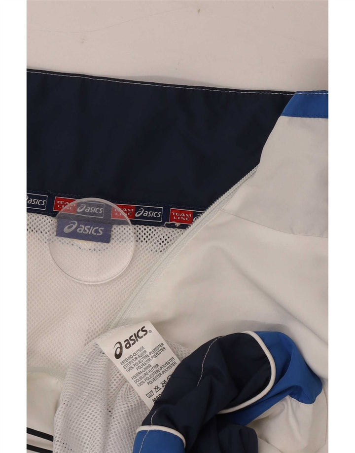 Ανδρική φόρμα Asics Top Jacket 2XL White Colourblock Polyester