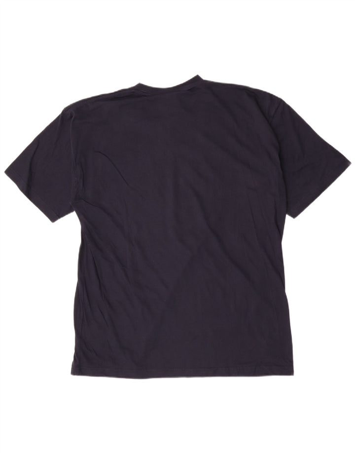 Ανδρικό T-Shirt Umbro Top Large Navy Blue από βαμβάκι