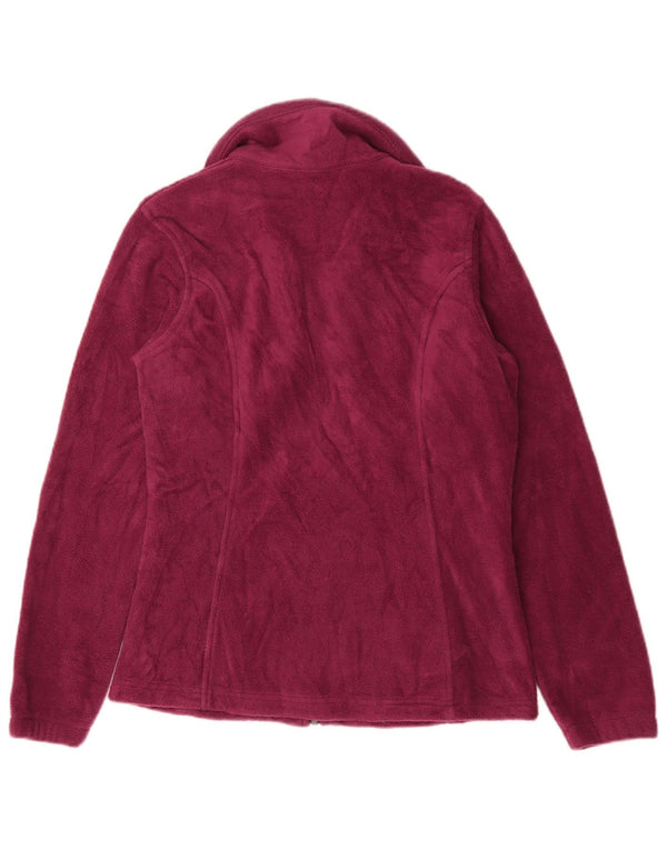 Columbia Γυναικείο Fleece Jacket UK 10 Small Burgundy Polyester