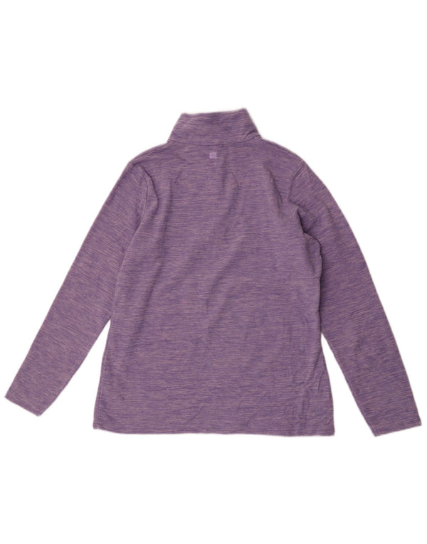 Mountain Warehouse Γυναικεία φερμουάρ με φερμουάρ Fleece Jumper UK 16 Large Purple Flecked