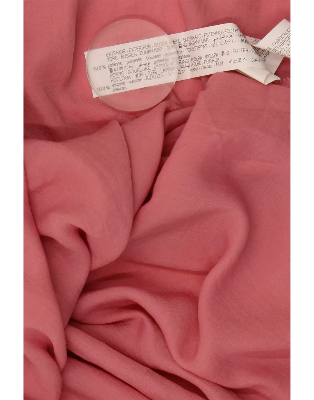 Zara Γυναικείο Maxi Halter Φόρεμα UK 12 Medium Pink Polyester