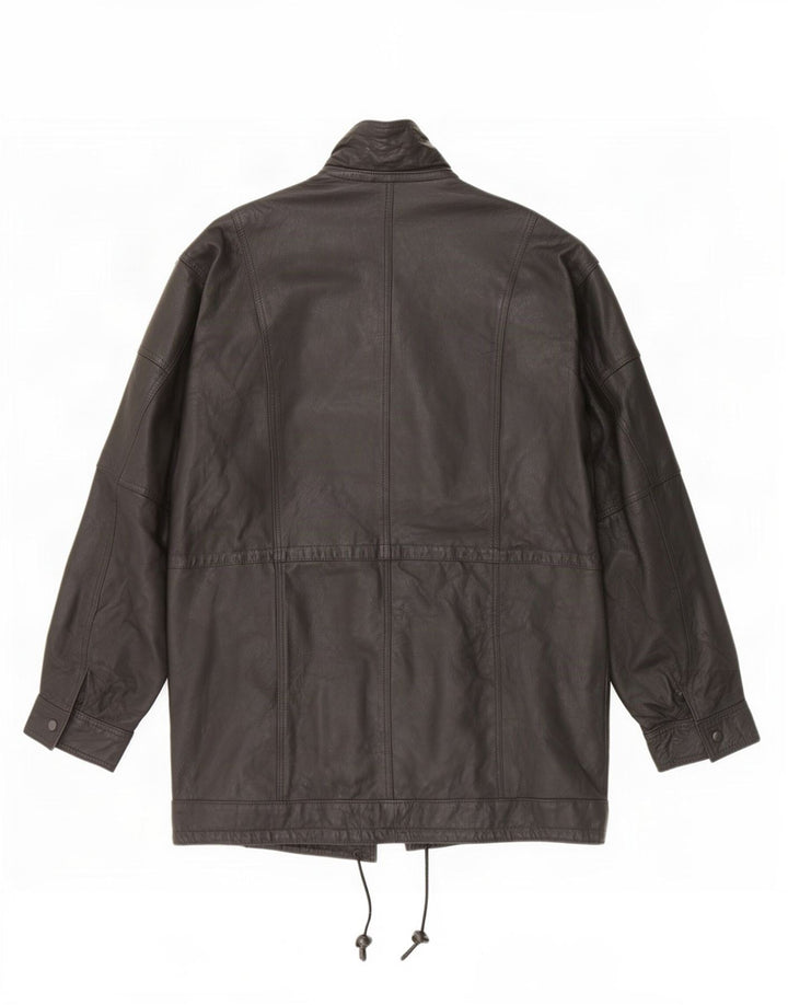Vintage Ανδρικό Δερμάτινο Μπουφάν UK 42 XL Μαύρο