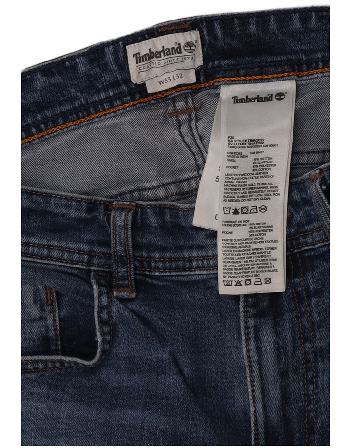 Ανδρικό τζιν Timberland Slim W33 L32 Μπλε βαμβακερό