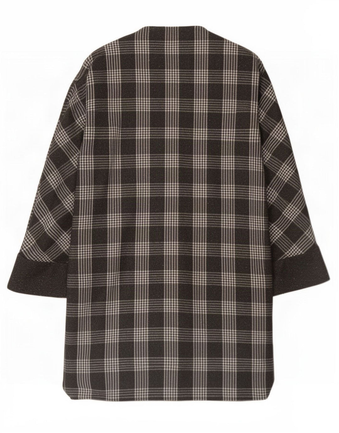 Vintage Γυναικείο Παλτό IT 48 XL Grey Check Angora