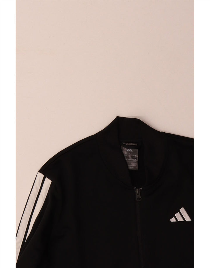 Γυναικεία αθλητική φόρμα ADIDAS Top Jacket UK 8/10 Small Black Polyester