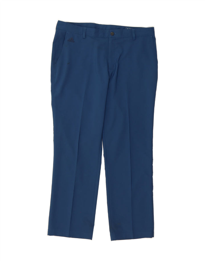 ADIDAS Mens Climalite Straight Chino Trousers W36 L30 Blue Polyester Vintage Adidas and Second-Hand Adidas from Messina Hembry 