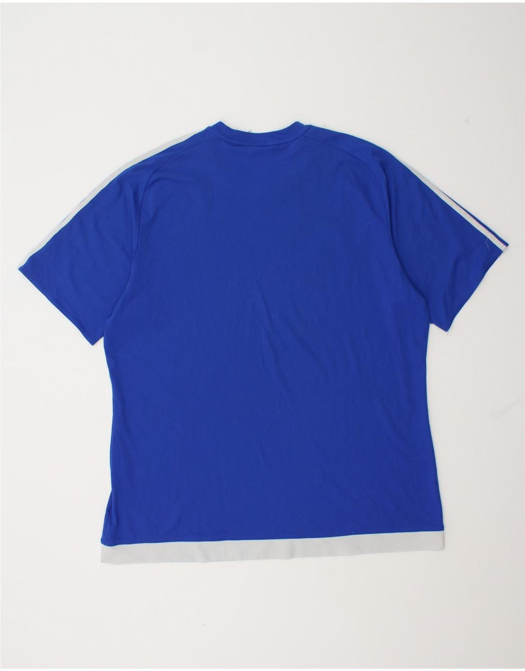 Ανδρικό T-Shirt Climalite Adidas Top XL Blue Colorblock Polyester