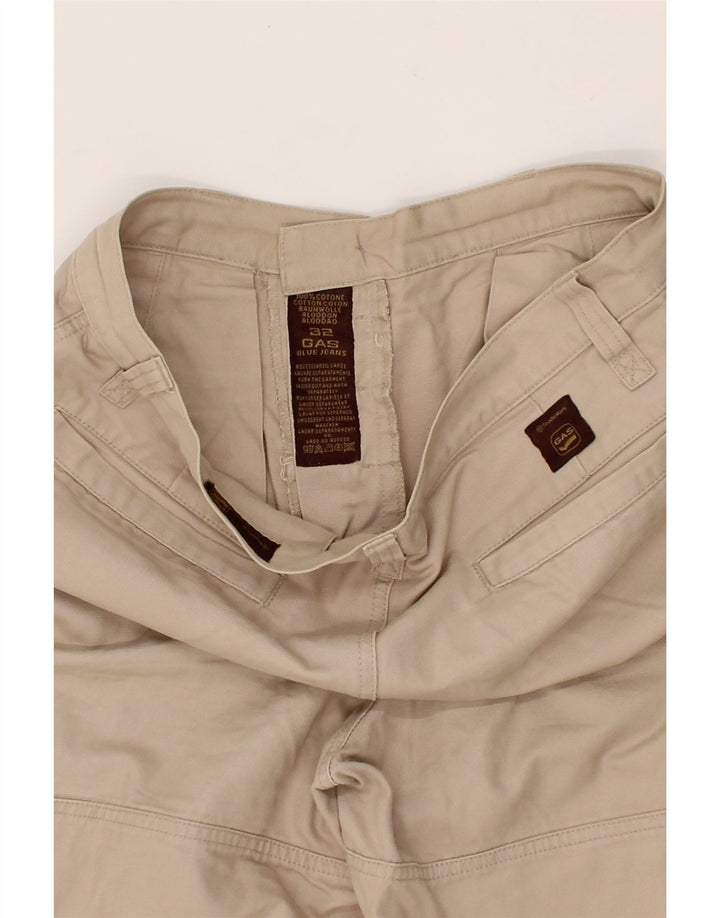 GAS Mens Cargo Shorts W32 Medium  Beige Cotton Vintage Gas and Second-Hand Gas from Messina Hembry 