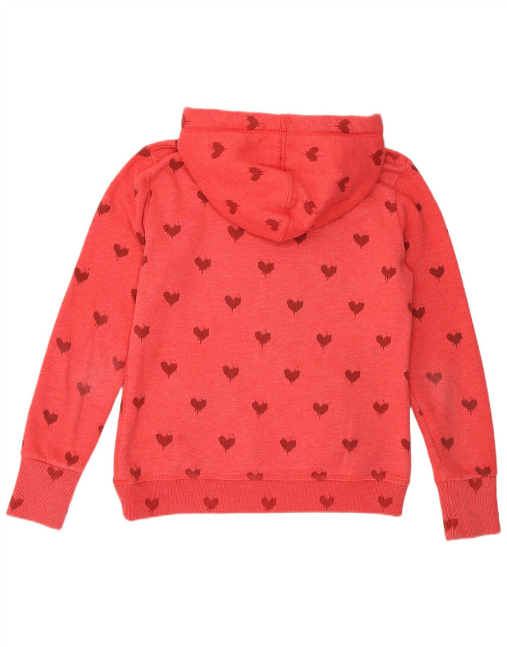 Γυναικείο γραφικό κουκούλα SUPERDRY UK 14 Medium Red Heart
