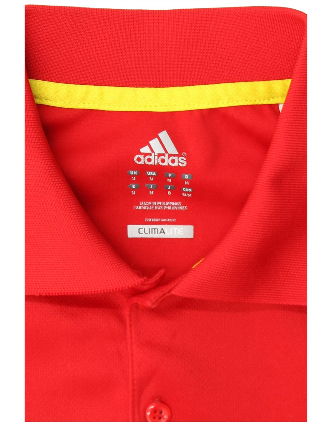 Ανδρικό πουκάμισο ADIDAS Climalite Polo Medium Red