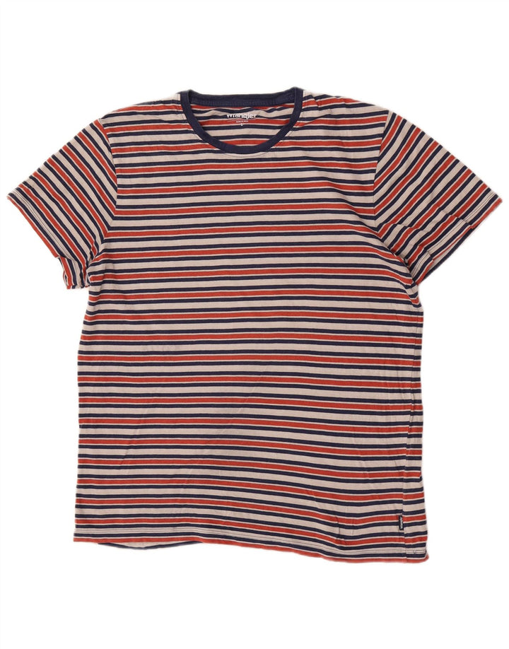 Ανδρικό T-Shirt Wrangler Top μεγάλο πολύχρωμο βαμβακερό ριγέ
