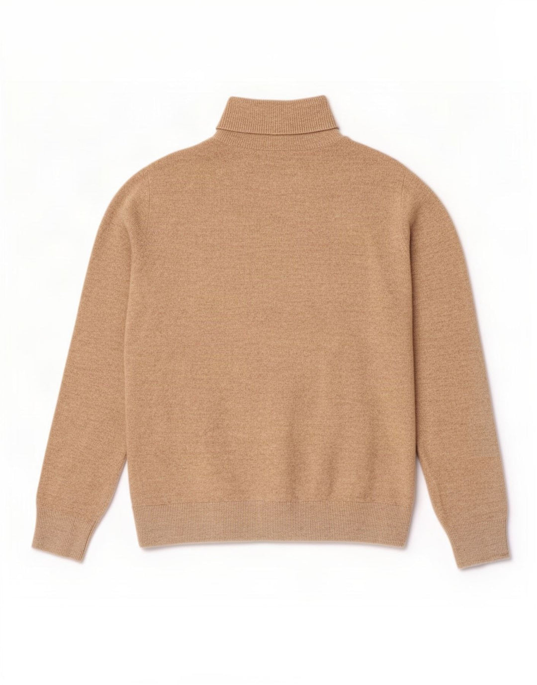 Marks & Spencer Γυναικείο πουλόβερ με ρολό λαιμόκοψη UK 10 Small Beige Polyester