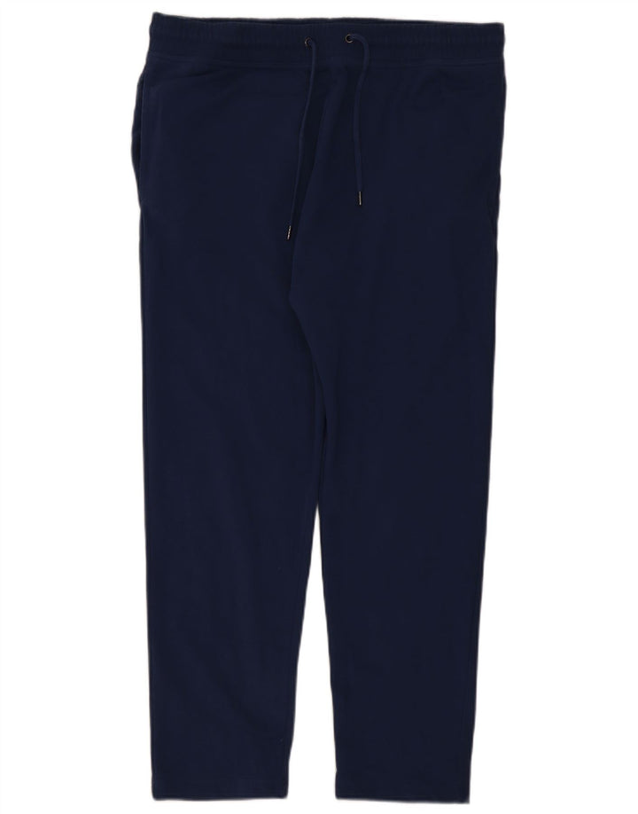 Ανδρική αθλητική φόρμα Marks & Spencer Παντελόνι μεγάλο Navy Blue από βαμβάκι