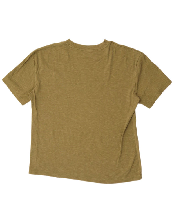 Ανδρικό T-Shirt Calvin Klein Top Medium Khaki Colourblock
