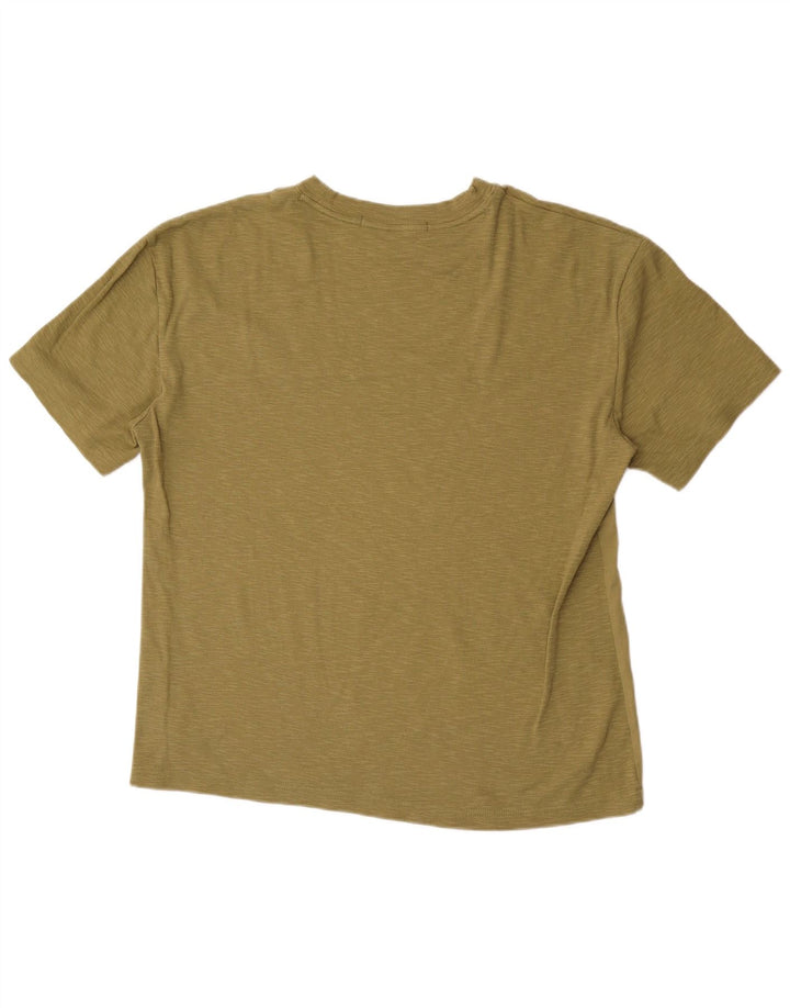 Ανδρικό T-Shirt Calvin Klein Top Medium Khaki Colourblock