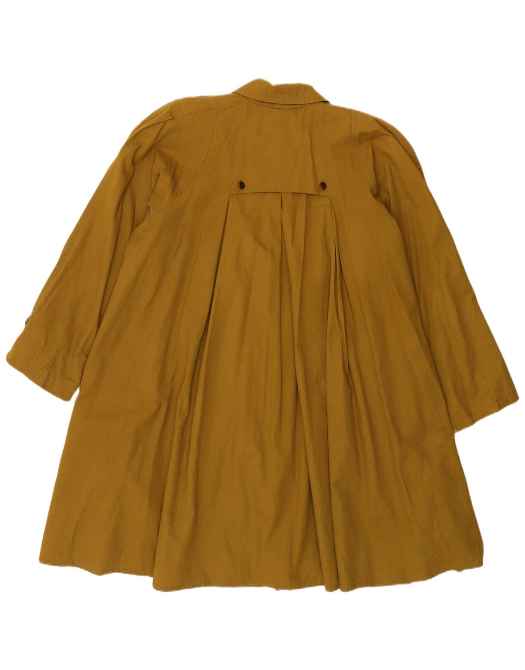 VINTAGE Γυναικείο Oversized Πανωφόρι UK 10 Small Khaki Acetate