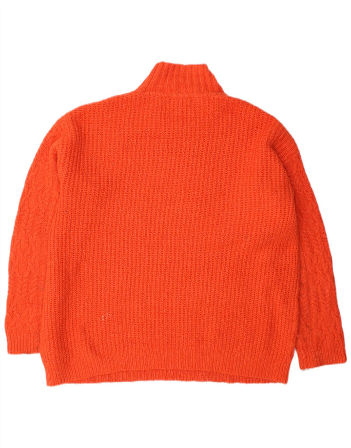 Marks & Spencer Γυναικείο πουλόβερ με λαιμό χελώνα UK 14 Medium Orange