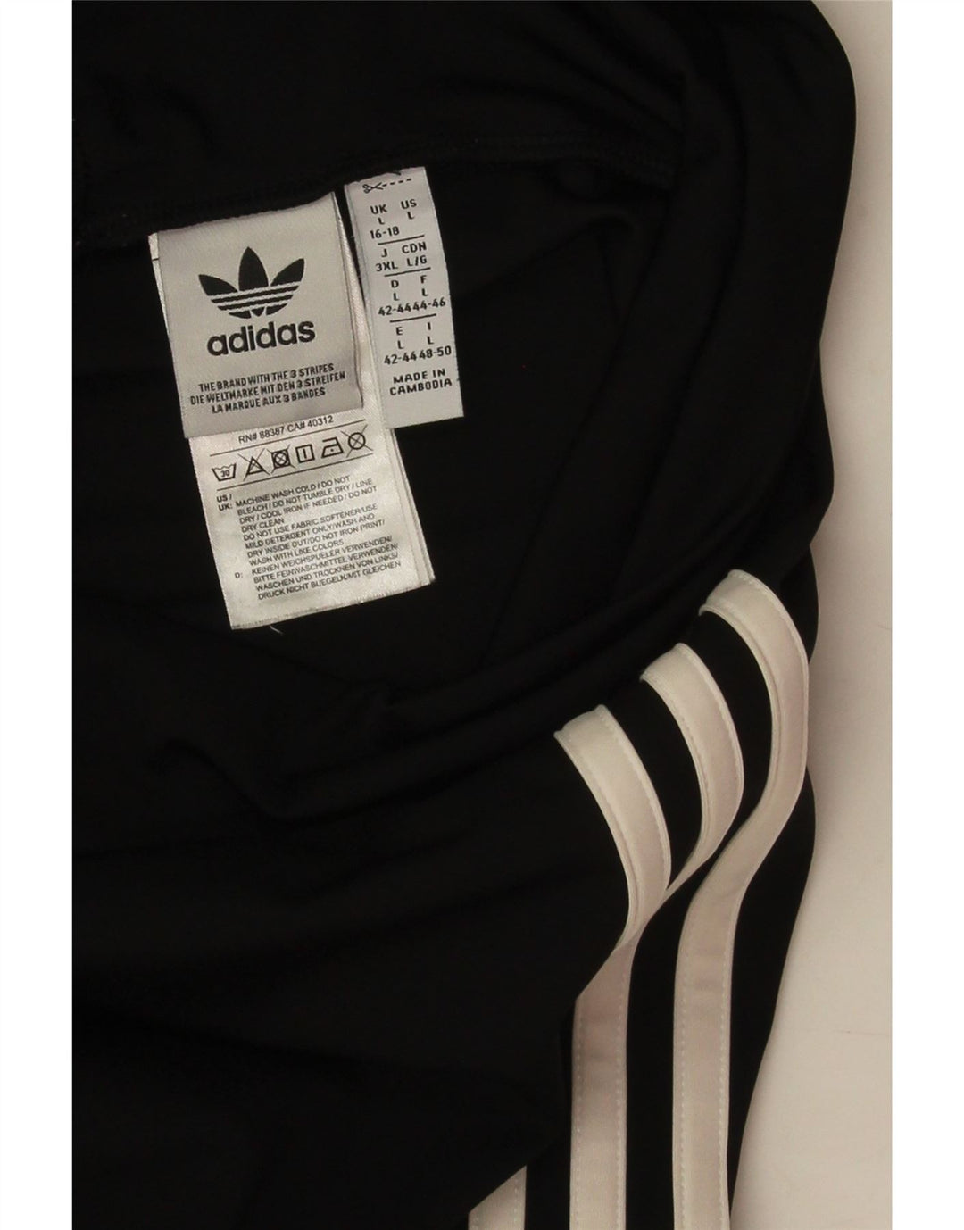 Adidas Γυναικείο Κολάν UK 16/18 Μεγάλο Μαύρο Πολυεστέρα