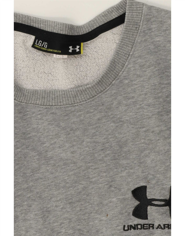 Under Armour Ανδρικό γραφικό φούτερ Jumper με μεγάλο γκρι φλιτζάνι