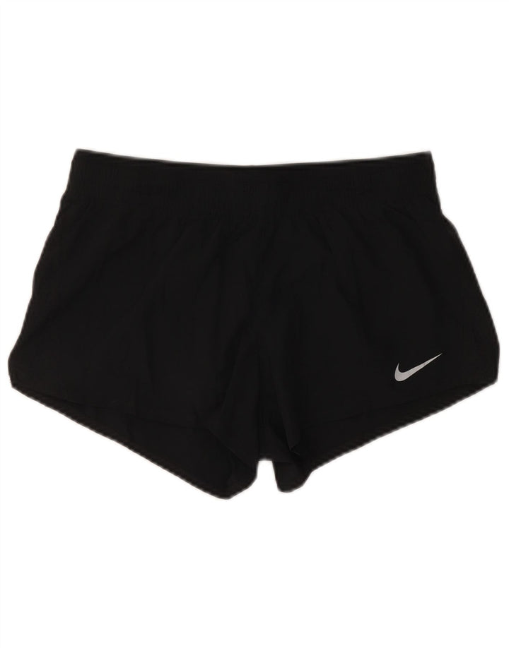 Γυναικείο αθλητικό σορτς NIKE Dri Fit UK 12 μεσαίο μαύρο πολυεστέρα