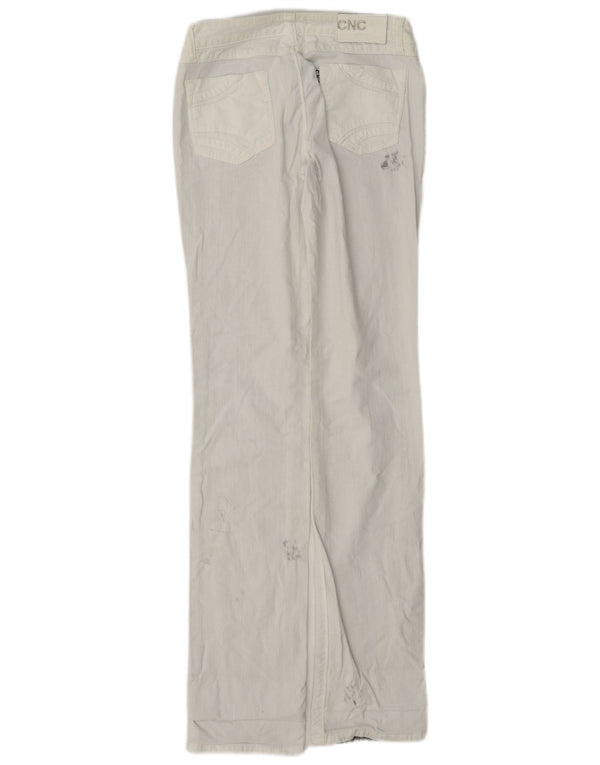 Vintage γυναικεία στραβά τζιν W26 L33 Λευκό