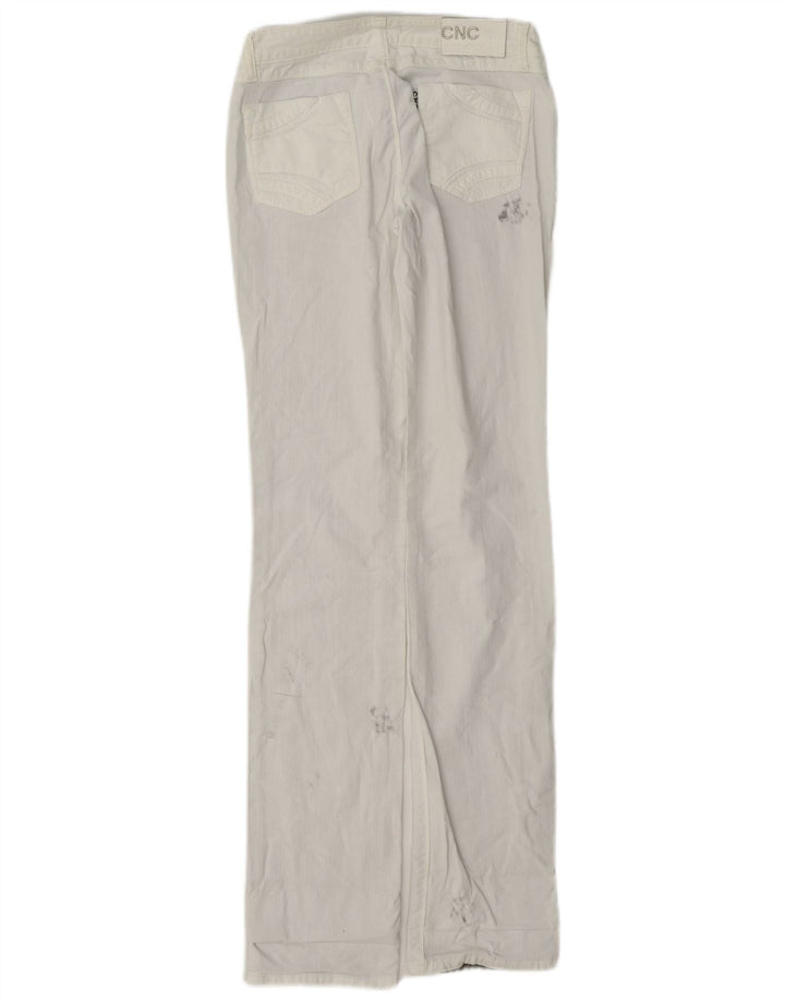 Vintage γυναικεία στραβά τζιν W26 L33 Λευκό