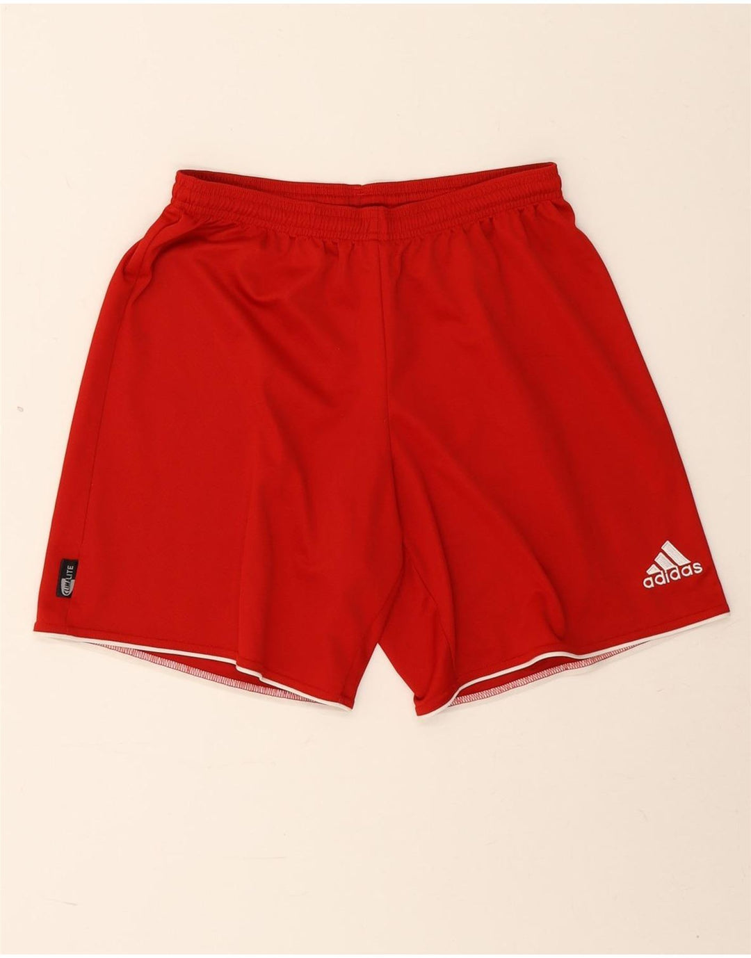 Ανδρικό σορτς Adidas Climalite με μεσαίο κόκκινο πολυεστέρα
