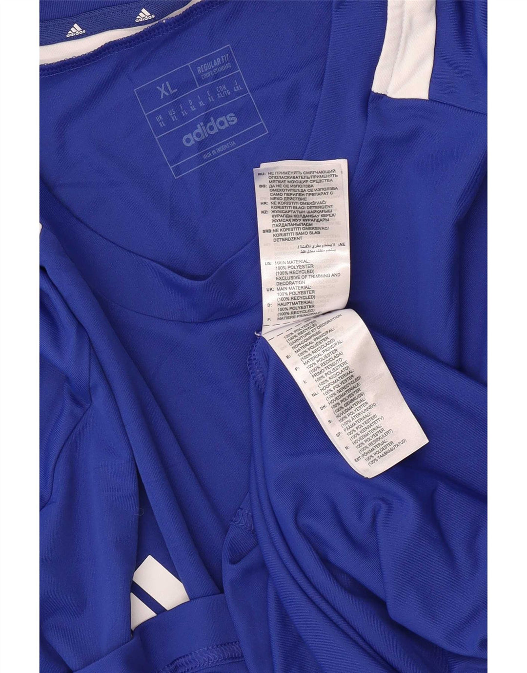 Adidas Mens Aeroready Regular Fit XL Blue Colourblock Polyester