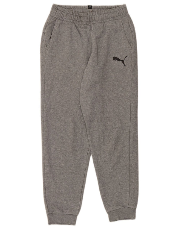 Puma Boys αθλητική φόρμα παντελόνι Joggers 13-14 ετών Γκρι βαμβακερό