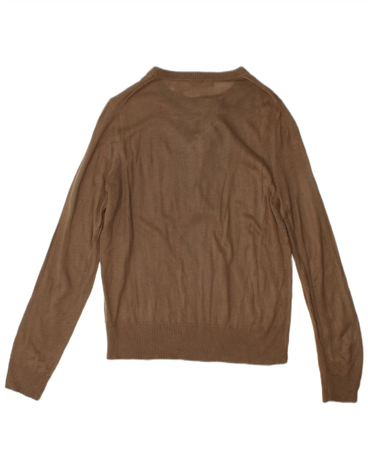 Ανδρικό πουλόβερ Zara Boat Neck Jumper Μεσαίο Καφέ