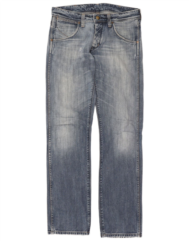 Γυναικείο τζιν ίσιο Wrangler Crank W32 L34 Μπλε βαμβακερό
