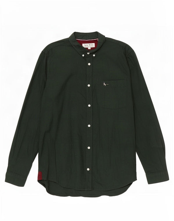 Ανδρικό πουκάμισο Jack Wills Slim Fit XL Πράσινο βαμβακερό