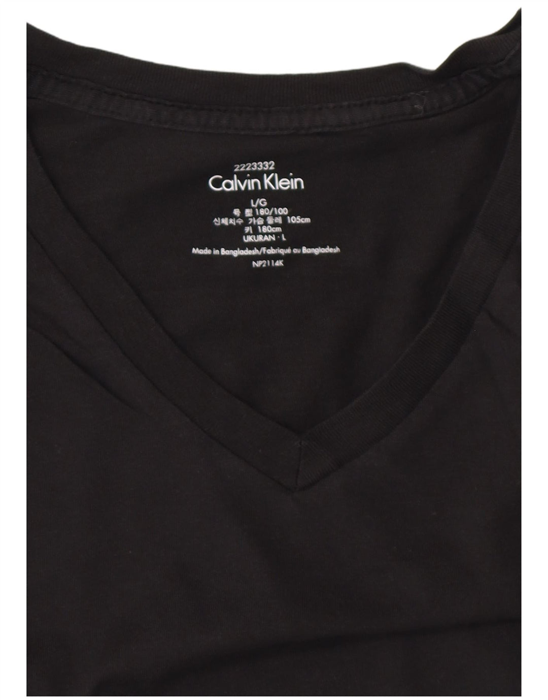 Ανδρικό T-Shirt CALVIN KLEIN Top Large Μαύρο