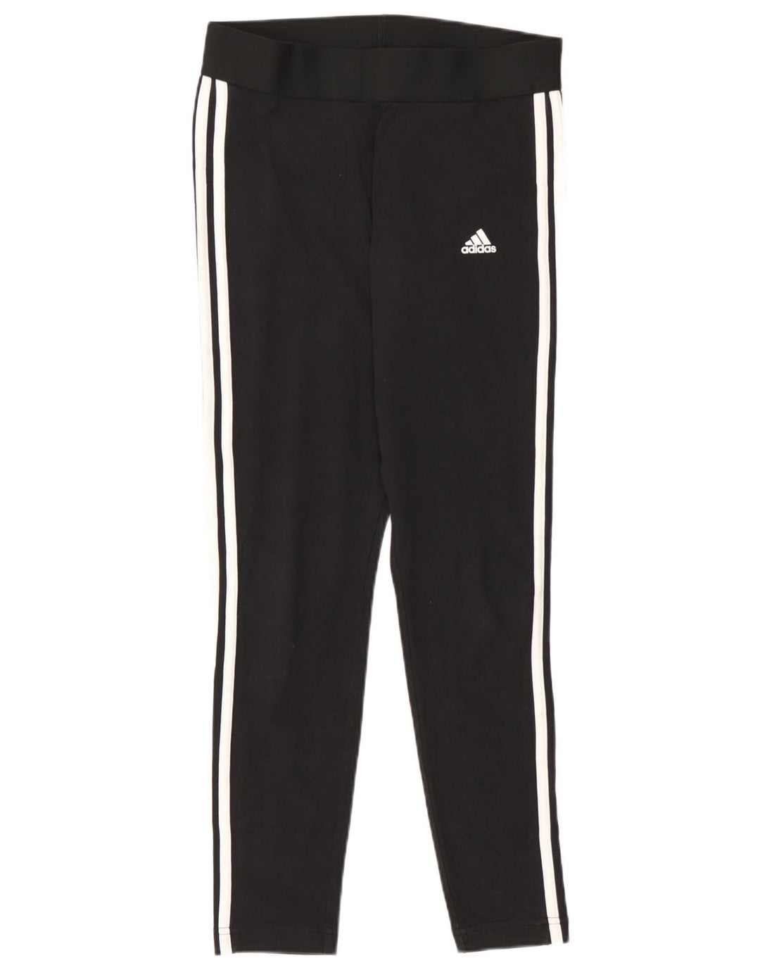 Γυναικείο κολάν Adidas UK 12/14 Μεσαίο μαύρο βαμβακερό