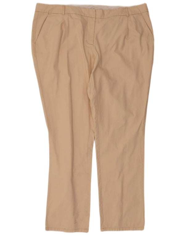 Boden Γυναικείο Slim παντελόνι Chino UK 22 3XL W44 L32 Μπεζ βαμβακερό
