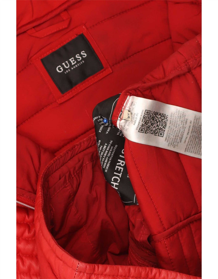 Guess Γυναικείο μπουφάν με επένδυση UK 6 XS κόκκινο πολυουρεθάνης