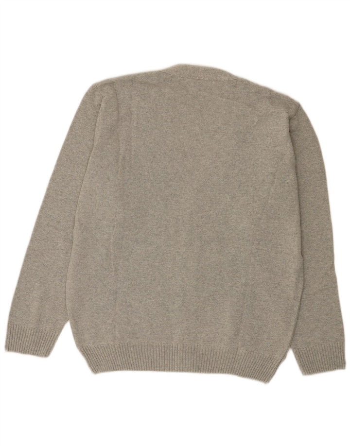 Roger Kent Ανδρική ζακέτα πουλόβερ IT 52 Large Grey Argyle/Diamond