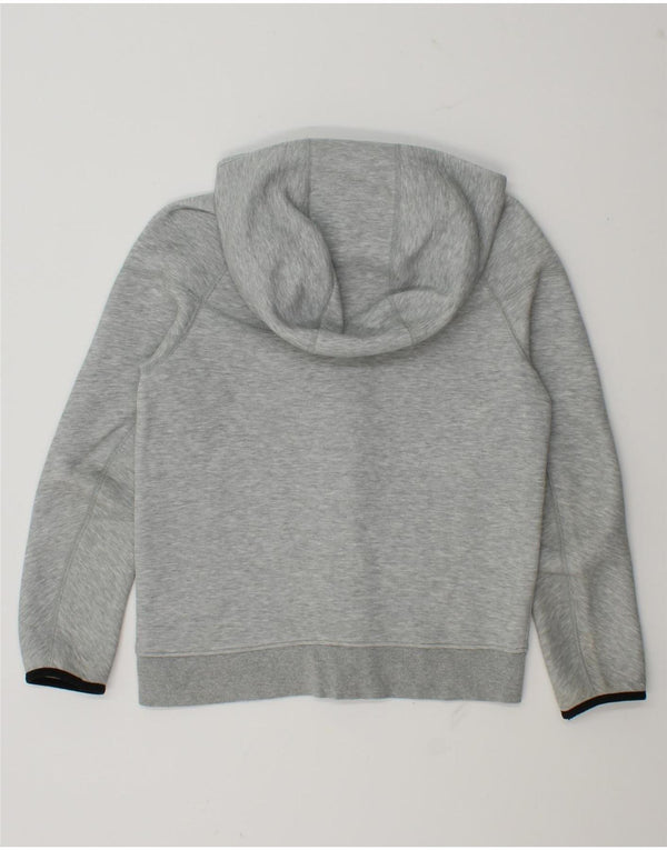 Πουλόβερ Nike Boys Zip Hoodie 12-13 ετών, μεγάλο γκρι βαμβακερό