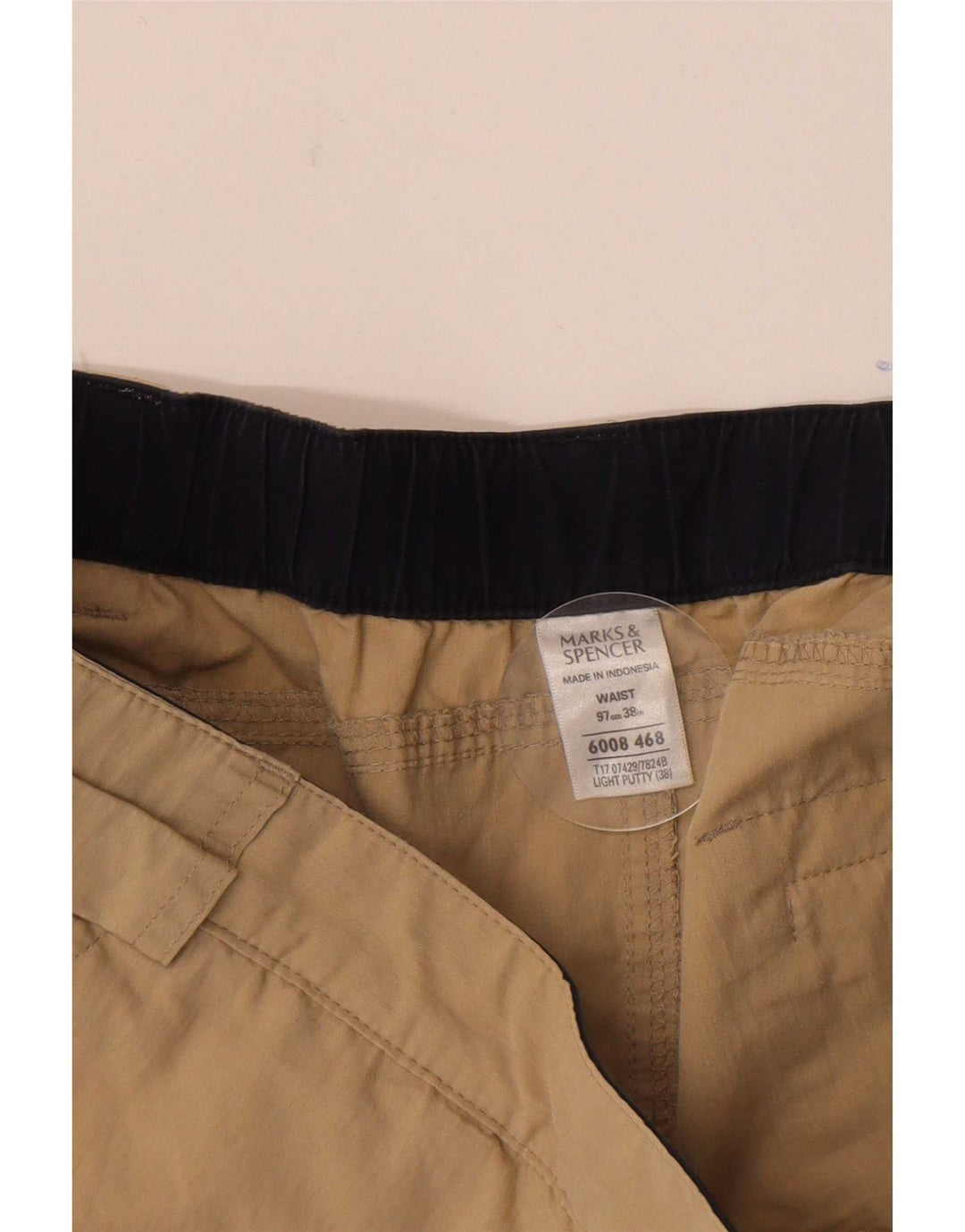 Ανδρικό σορτς Cargo Marks & Spencer W38 XL Μπεζ βαμβακερό