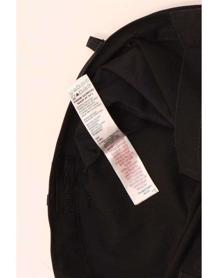 Marks & Spencer Boys Slim Suit Παντελόνι 15-16 ετών W34 L29 Μαύρο Πολυεστέρας