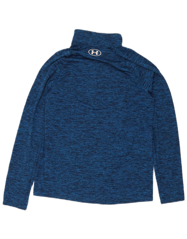 Ανδρική φόρμα πουλόβερ με φερμουάρ Under Armour Top Small Blue Flecked