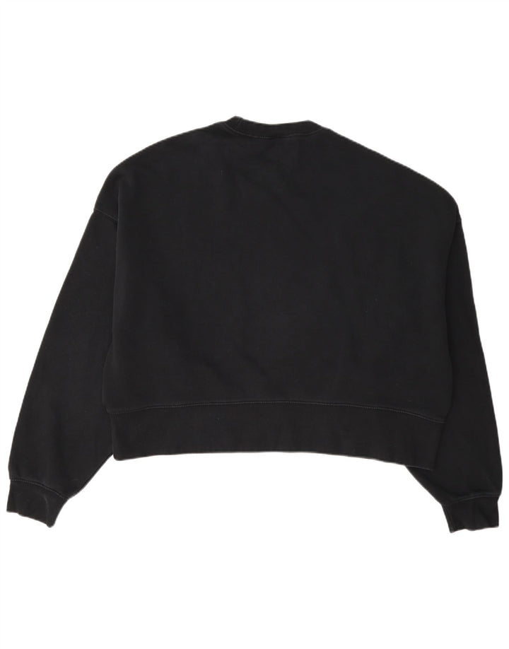 Γυναικείο φούτερ Nike Crop Oversized Jumper UK 10 Small μαύρο βαμβακερό